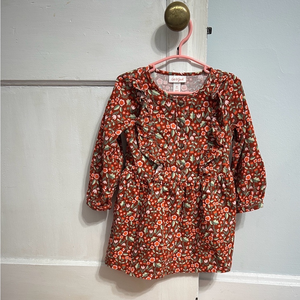 Kids Fall Floral Dress